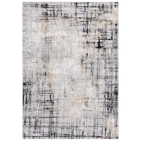 Safavieh 9 x 12 ft. Meadow 500 Contemporary Rectangle Area Rug Light Grey & Black MDW550G-9